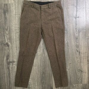 TOPMAN - tailored dress trousers - Sz 30W (brown)